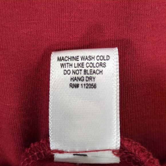 Zenana Women's 1X Burgundy Dolman Sleeve Top, Stretch Tunic Ruched Boho Country - Picture 6 of 6